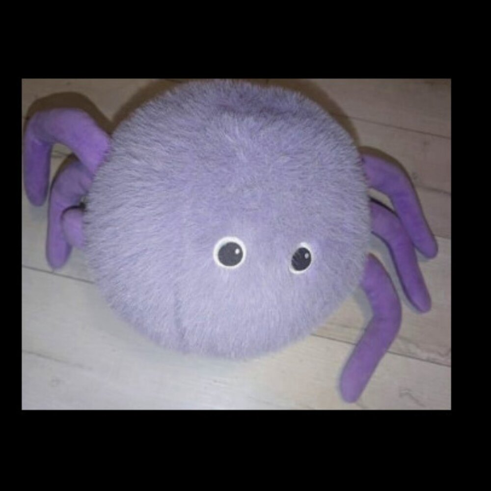 NEW Cynthia Rowley Curious Purple Spider Accent Pillow Plush Toy